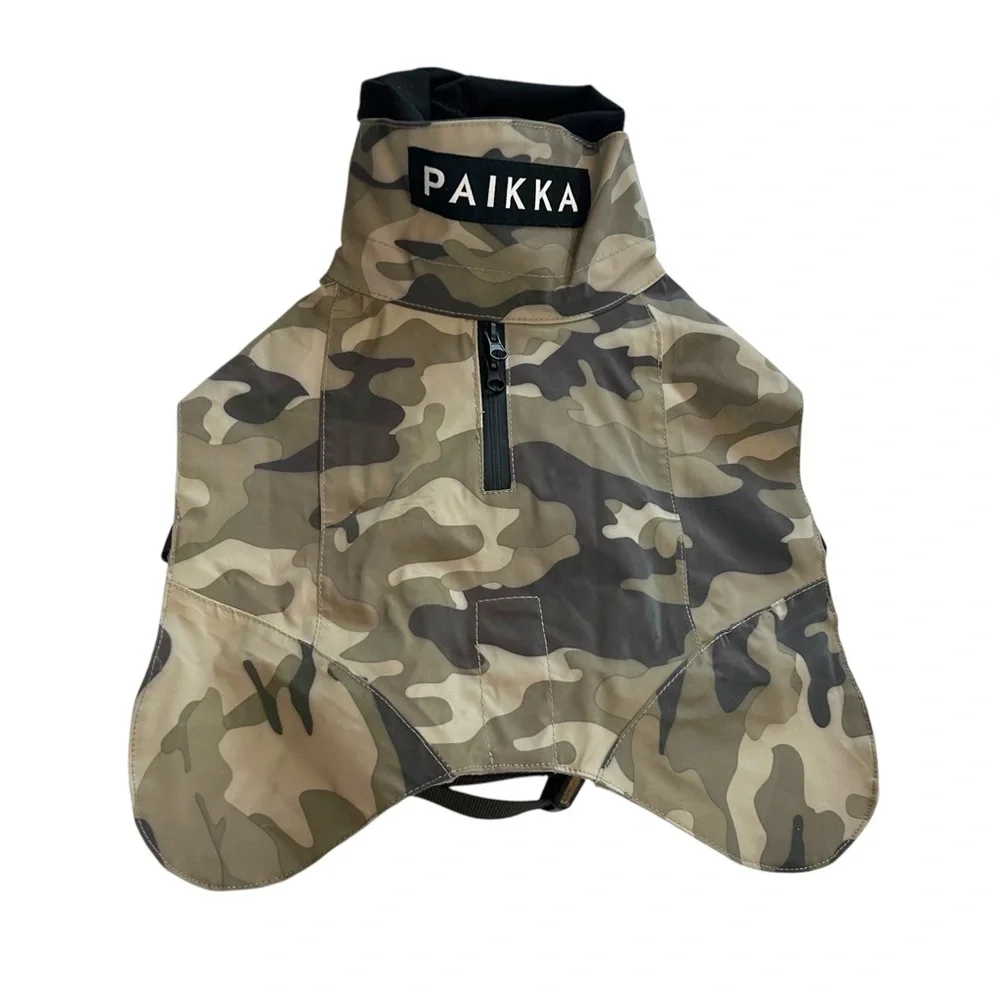 Paikko 20 XXS Dog Recovery Raincoat Camo‎ waterproof outdoor jacket